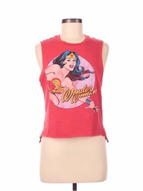 DC Comics Wonder Woman Red Tank Soft Muscle Tee T Shirt Medium